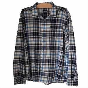 Patagonia Fjord Organic Cotton Flannel Shirt Sz L